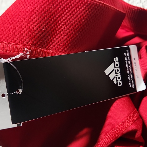 Men's Red  Adidas TECHFIT compression shorts climacool NWT 2XL- sportswear - Picture 6 of 6